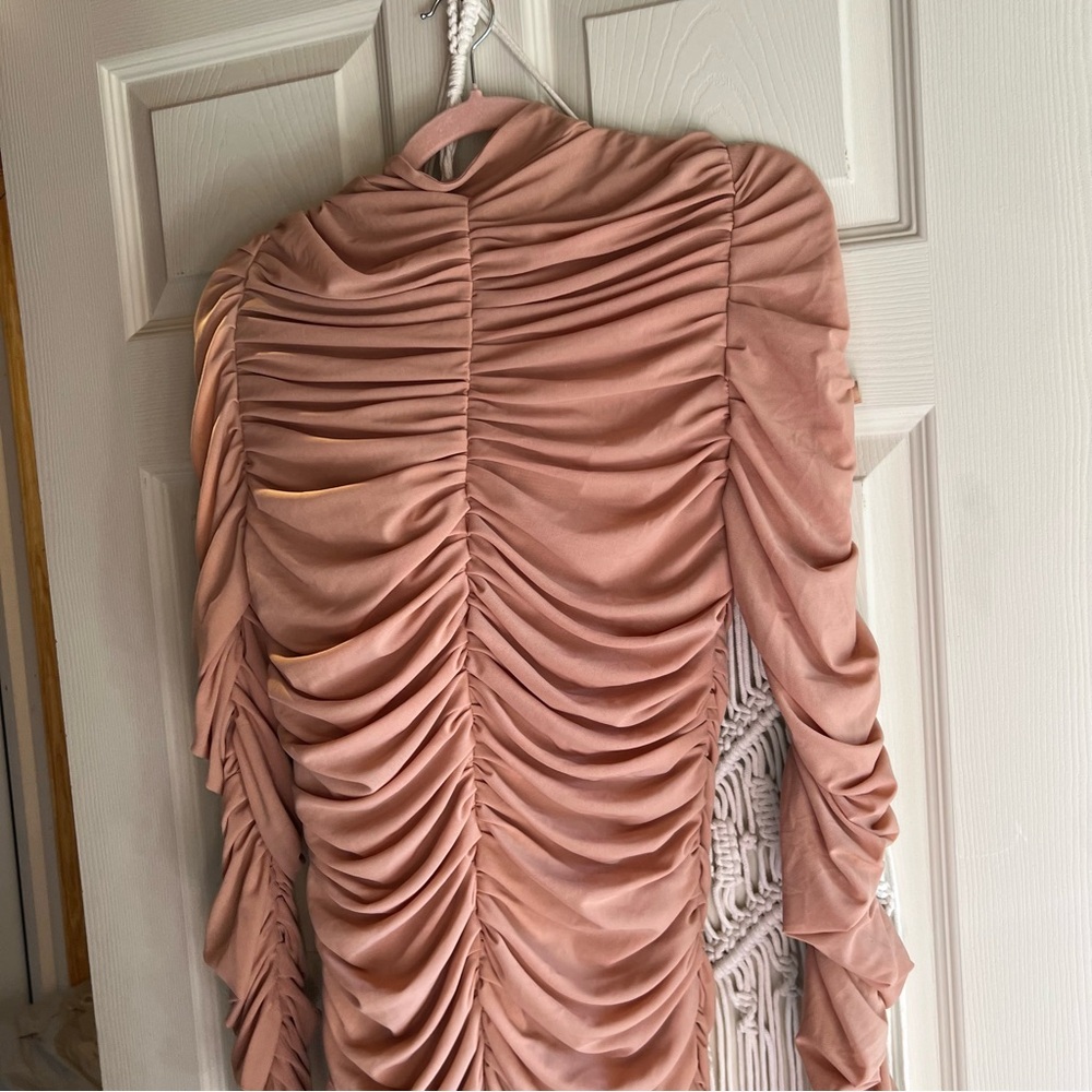 House of CB London Soleil Dress scrunched up flattering bodycon dress Size L🔥 - Picture 8 of 11